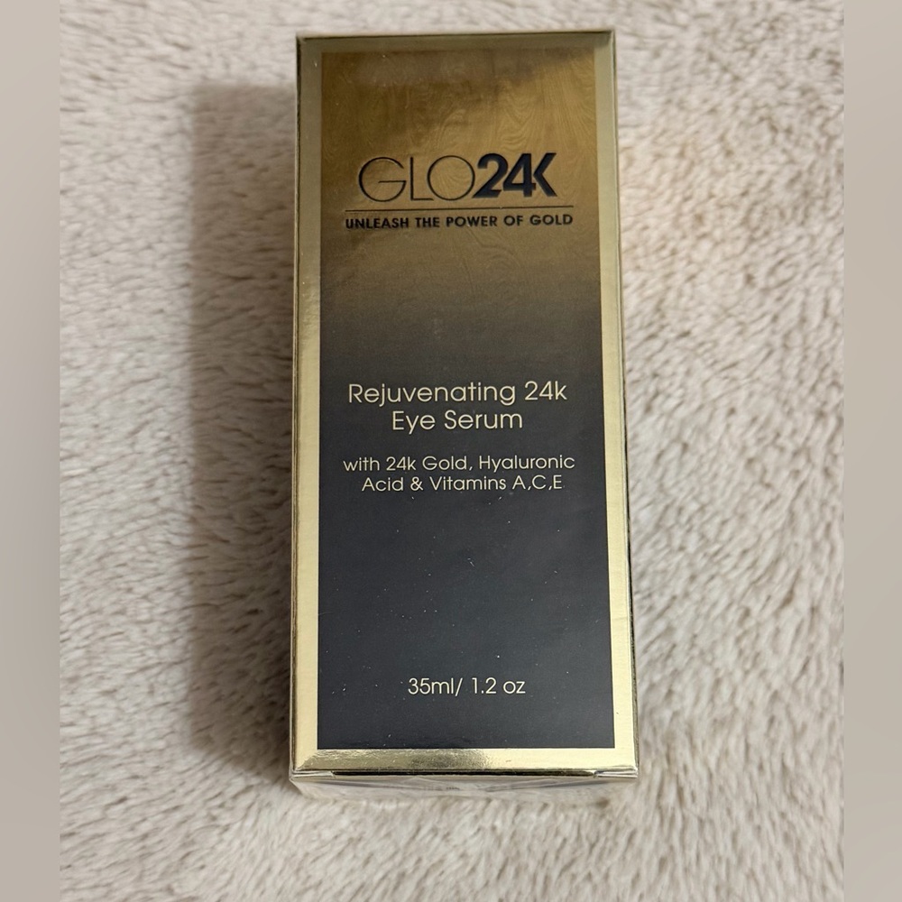 Rejuvenating 24K Gold Eye Serum by Glo24K - Plastic Sealed In Box - Picture 2 of 8